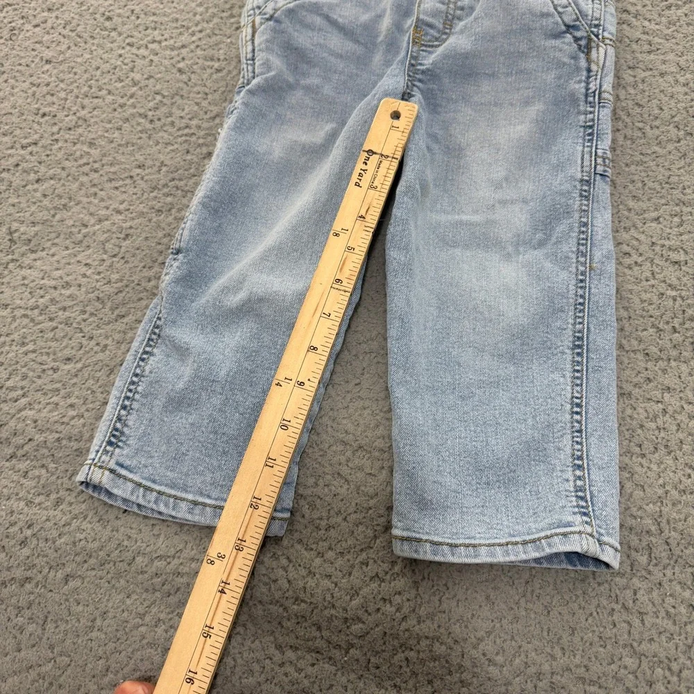 OshKosh Bgosh Kids Light Wash Denim Overalls Size 3T Classic Carpenter Style